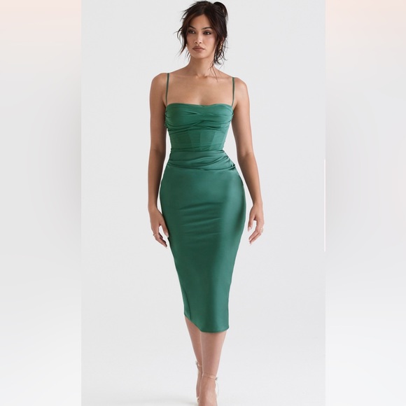 House of CB Dresses House Of Cb Teia Dress Forest Xs With